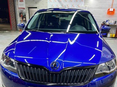 Антихром на Skoda Rapid