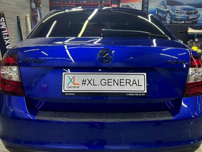 Антихром на Skoda Rapid