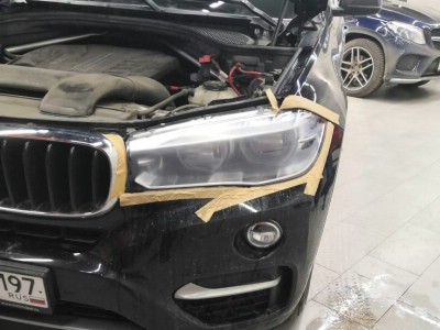 Полировка и бронирование фар BMW X5