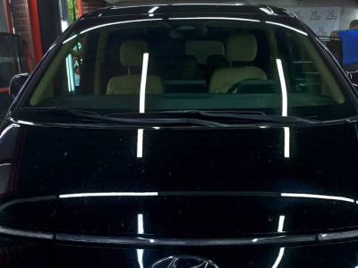 Бронирование фар и тонирование задней полусферы на автомобиле HYUNDAI STARIA