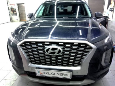 Бронирование заднего правого крыла на автомобиле Hyundai Palisade