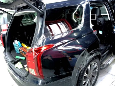 Бронирование заднего правого крыла на автомобиле Hyundai Palisade