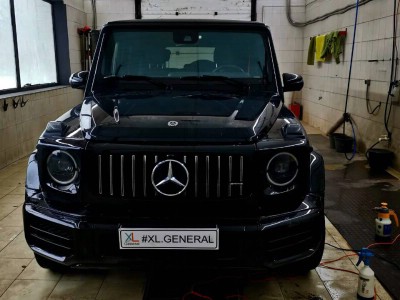 Демонтаж старой защитной пленкой Clearex и монтаж новой Mercedes G Class W463