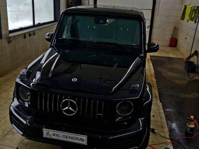 Демонтаж старой защитной пленкой Clearex и монтаж новой Mercedes G Class W463