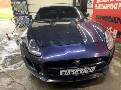 Полное тонирование остекления авто Jaguar F-Type