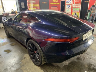 Полное тонирование остекления авто Jaguar F-Type