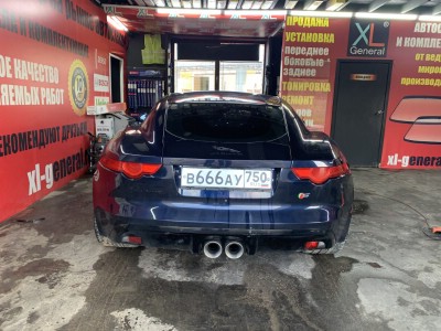 Полное тонирование остекления авто Jaguar F-Type