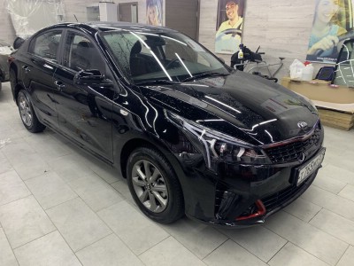 Тонирование задней полусферы Kia Rio