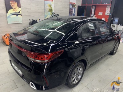 Тонирование задней полусферы Kia Rio