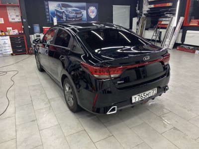 Тонирование задней полусферы Kia Rio