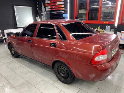 Lada Priora Тонирование всего остекления