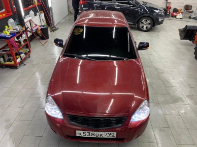 Lada Priora Тонирование всего остекления