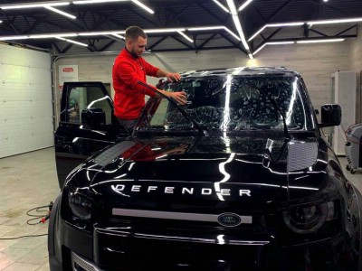 Тонирование задней полусферы Land Rover Defender