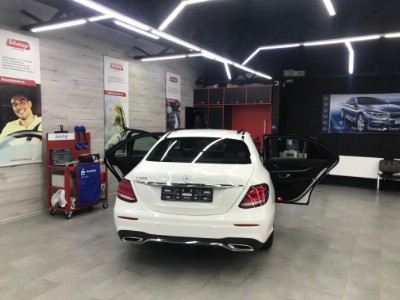 Mercedes W213 тонирование задней полусферы
