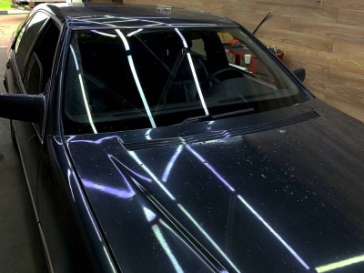 Переклейка лобового стекла с сохранением на автомобиле Mercedes S-class W140 1991-1998