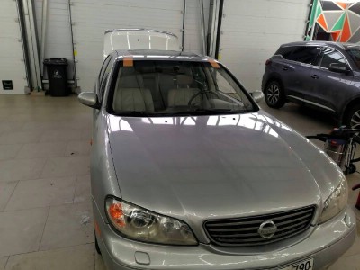 Переклейка лобового стекла с сохранением, на Nissan Maxima A33 2000-2006