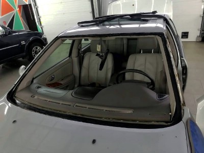 Переклейка лобового стекла с сохранением, на Nissan Maxima A33 2000-2006
