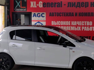 Переклейка с сохранением лобового стекла на автомобиле Opel Corsa D 06-14
