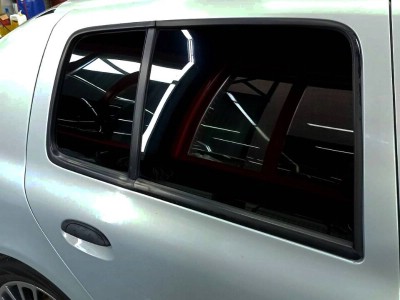 Полировка и бронирование фар + тонирование задней полусферы RENAULT SYMBOL
