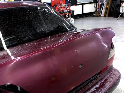 Полировка задних фонарей и лакокрасочного покрытия на автомобиле DAEWOO NEXIA