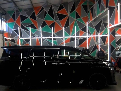 Ремонт скола на лобовом стекле Toyota Vellfire 2017-2023