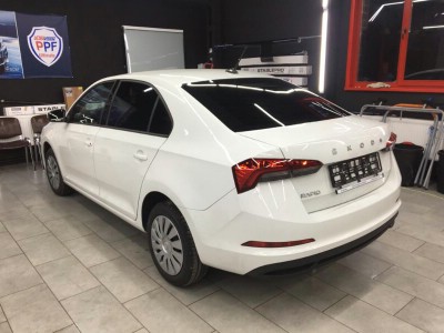 Тонирование задней полусферы Skoda Rapid 4D HBK 2020- 