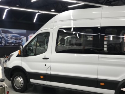 ТОНИРОВАНИЕ АВТОБУСА FORD TRANSIT 2016-