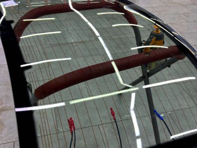 Тонирование и замена заднего стекла Audi A4