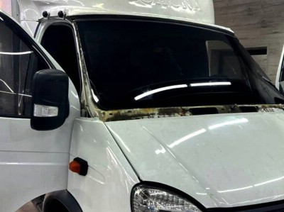 Тонирование лобового стекла 35% и передних стекол 05% Газель