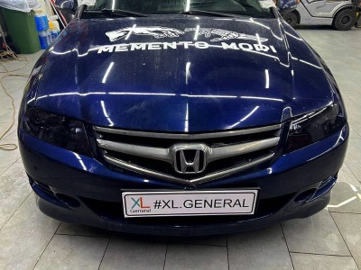 Тонирование передней оптики Honda Accord