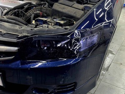 Тонирование передней оптики Honda Accord