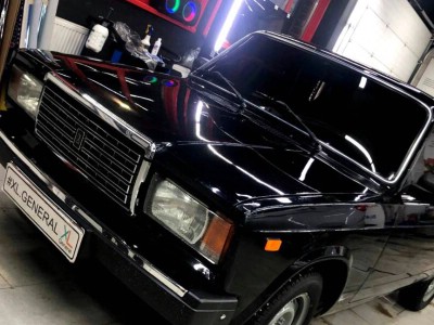 Тонирование передней полусферы на автомобиле ВАЗ 2107