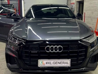 Тонирование передних стёкол и затемнение передней оптики Audi Q8