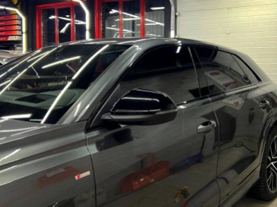 Тонирование передних стёкол и затемнение передней оптики Audi Q8