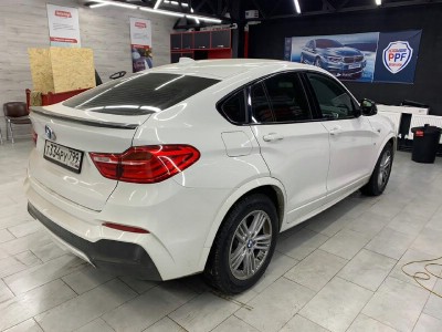 Тонирование всего остекления автомобиля BMW X4 F26 5D Ranger 2014-