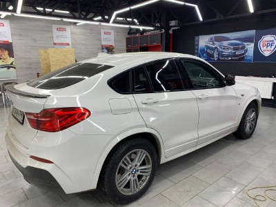 Тонирование всего остекления автомобиля BMW X4 F26 5D Ranger 2014-
