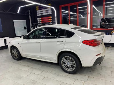 Тонирование всего остекления автомобиля BMW X4 F26 5D Ranger 2014-