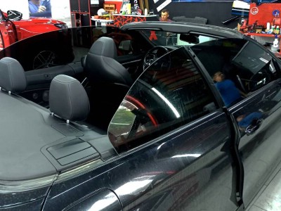 Тонирование задней и двух передних стекол 15% пленкой SUNCONTROL на автомобиле BMW 4