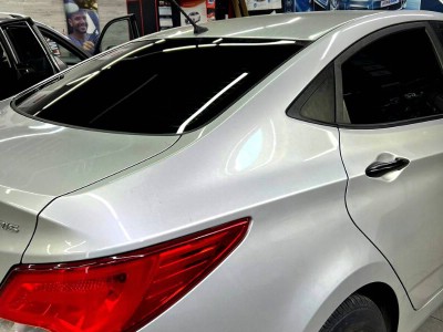 Тонирование задней полусферы 05% Hyundai Solaris
