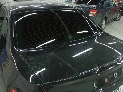 Тонирование задней полусферы 5% плёнкой SUNCONTROL Lada Granda