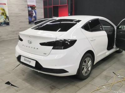 Тонирование задней полусферы Hyundai Elantra 4D Sed