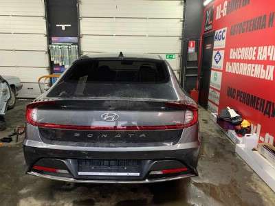 Тонирование задней полусферы Hyundai Sonata 4D Sed 2019-