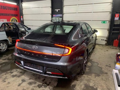 Тонирование задней полусферы Hyundai Sonata 4D Sed 2019-