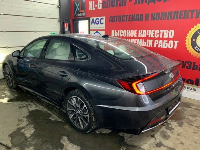 Тонирование задней полусферы Hyundai Sonata 4D Sed 2019-