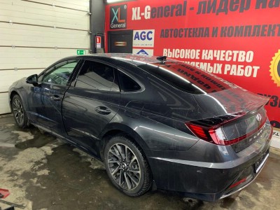 Тонирование задней полусферы Hyundai Sonata 4D Sed 2019-