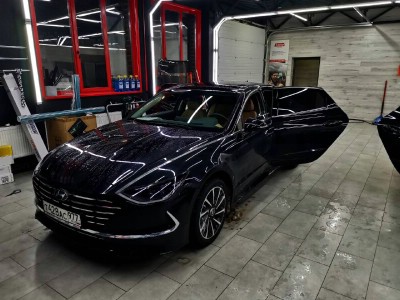 Тонирование задней полусферы Hyundai Sonata
