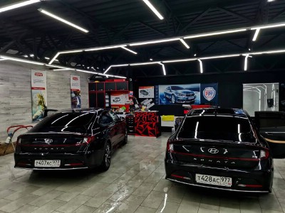 Тонирование задней полусферы Hyundai Sonata