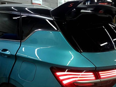 Тонирование задней полусферы и двух передних стекол на автомобиле GEELY COOLREY