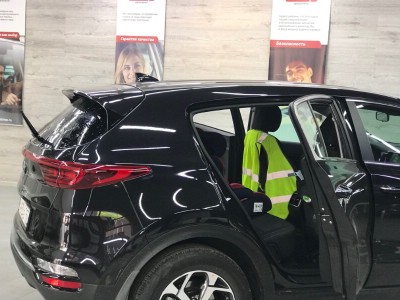 Тонирование задней полусферы Kia Sportage 5D SUV 2016-