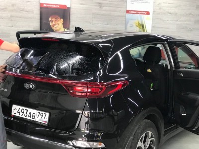 Тонирование задней полусферы Kia Sportage 5D SUV 2016-